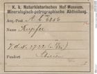 Etiketten zu Kupfer Gediegen (NHMW-MIN-Ab6856)
